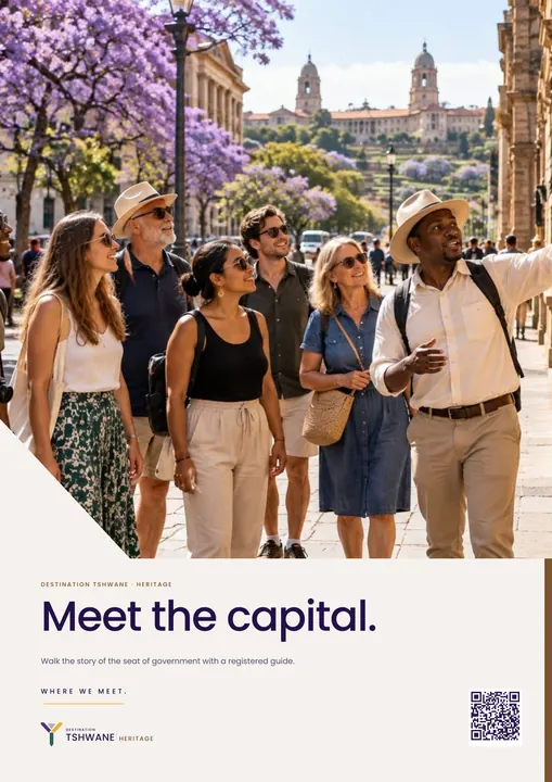 Poster · Meet the capital. — Destination Tshwane application artwork