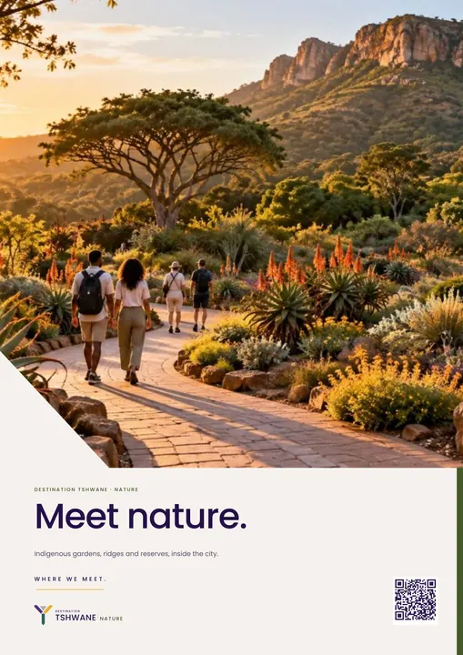 Poster · Meet nature. — Destination Tshwane application artwork