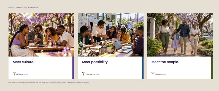 Social posts — Destination Tshwane application artwork