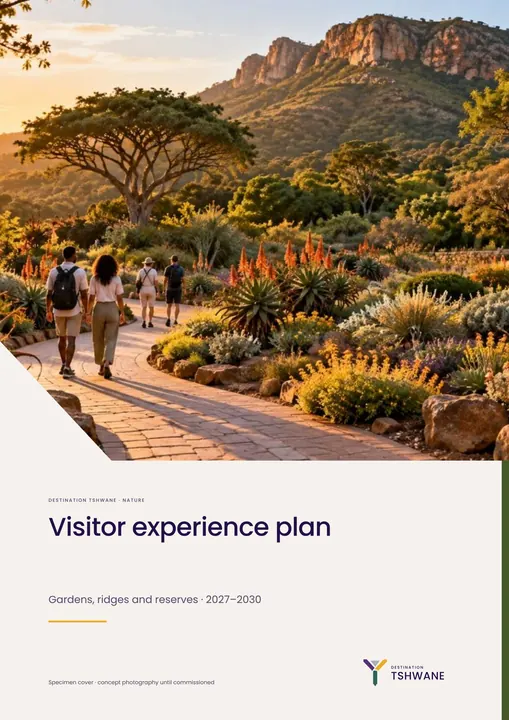 Report cover · destination — Destination Tshwane application artwork