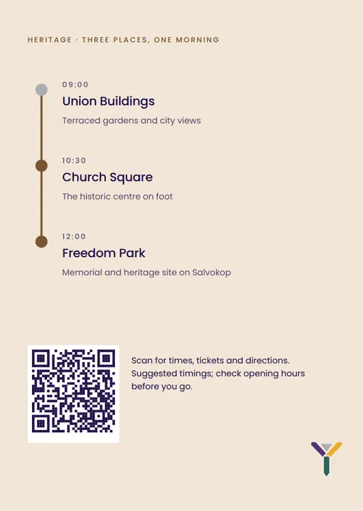 Experience card · reverse — Destination Tshwane application artwork