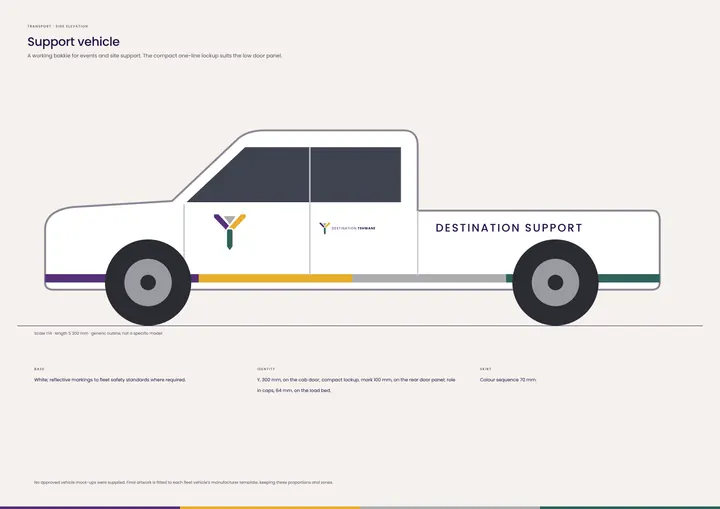 Support vehicle — Destination Tshwane application artwork