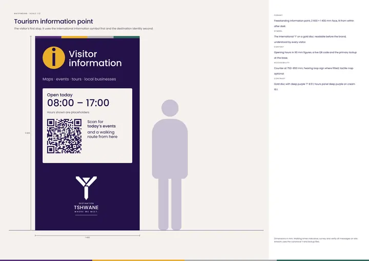 Tourism information point — Destination Tshwane application artwork